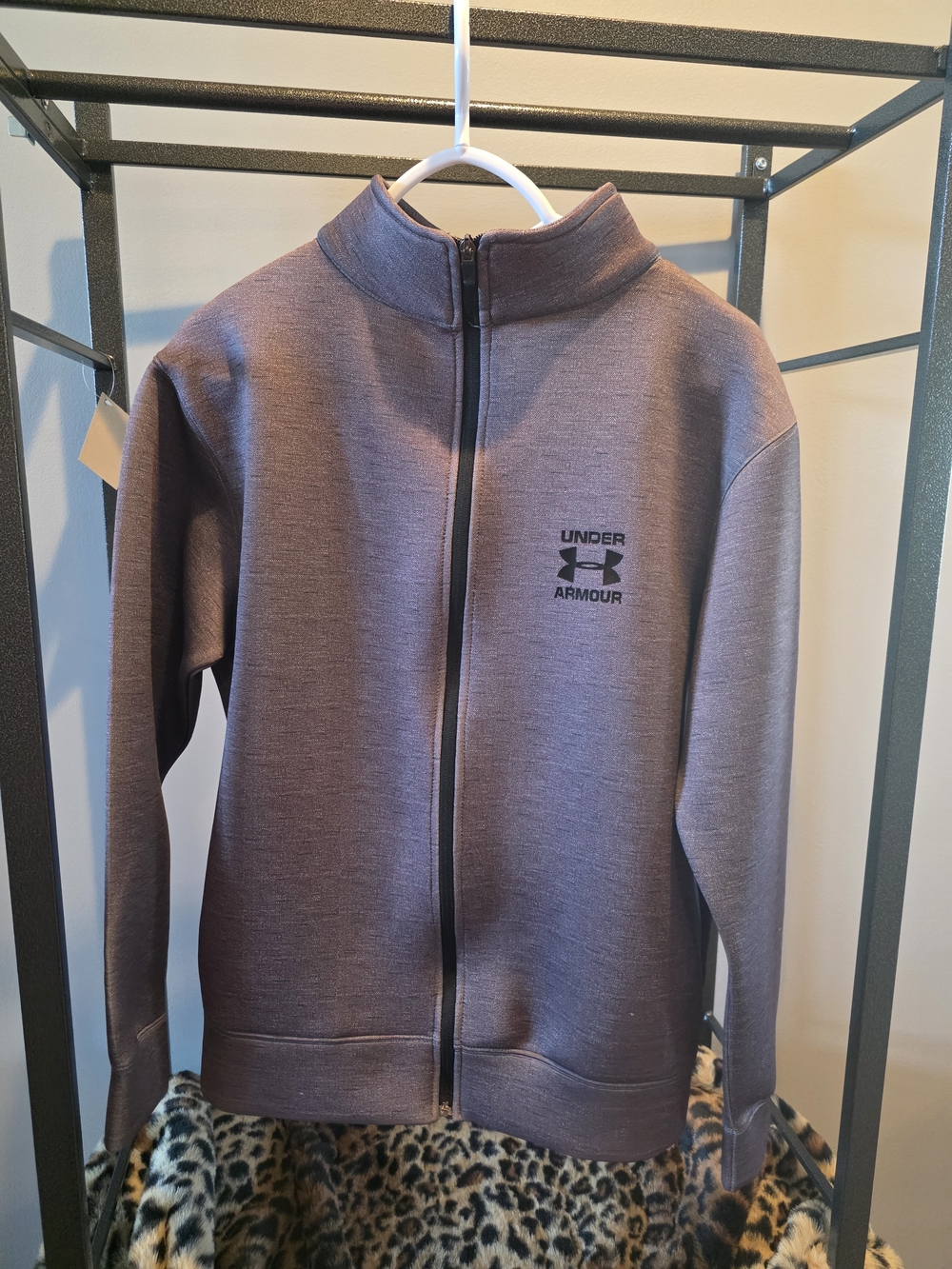 Under Armour Full-Zip Performance Jacket in Heather Gray XL